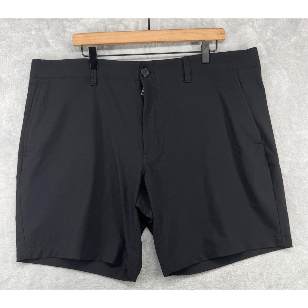 Under Armour HeatGear Golf Shorts Black Performance Flat Front Men's 42